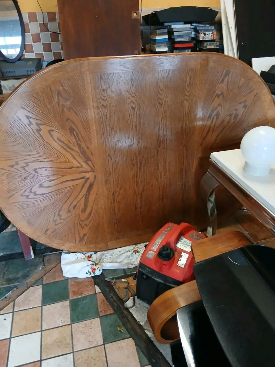 Oak Table  and Chairs - Image 2