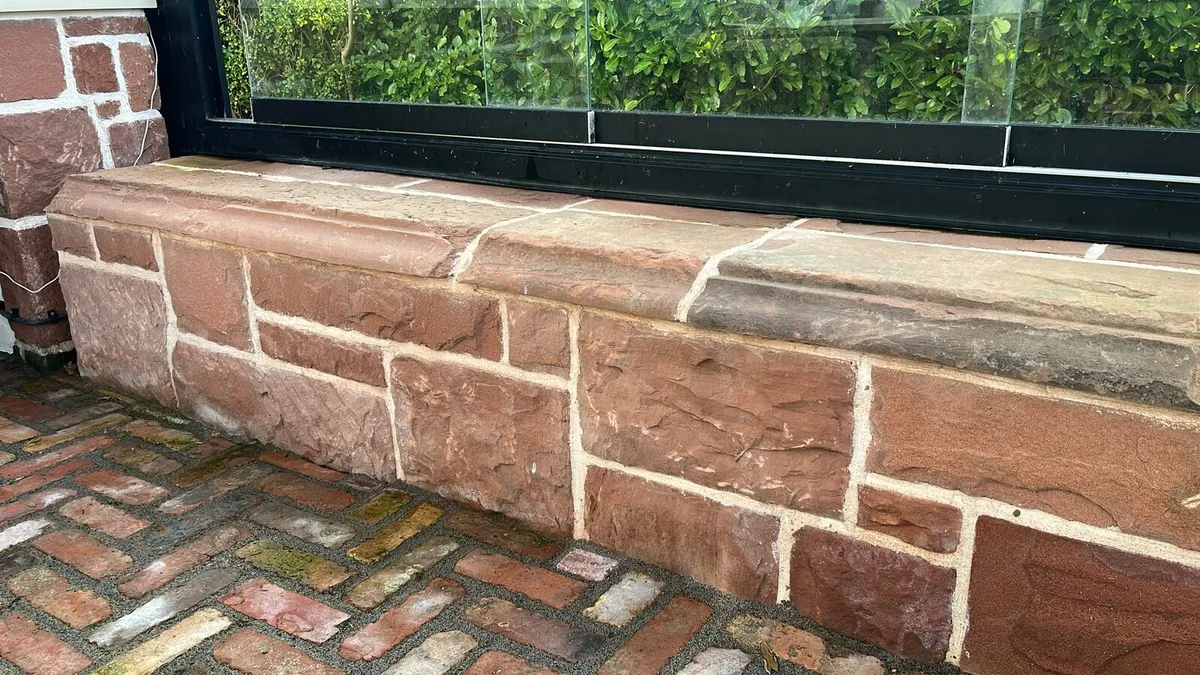 Salvaged Decorative Red Sandstone - Image 1
