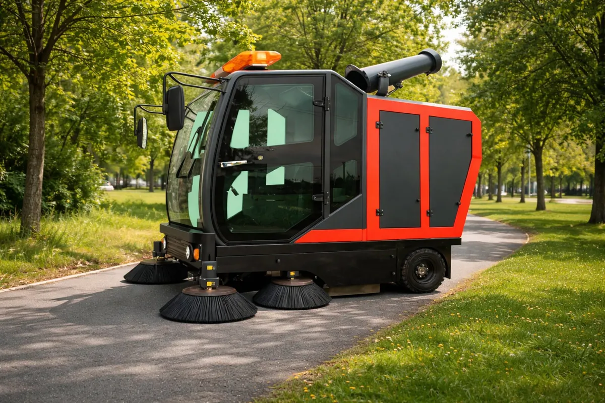 Enclosed Drive Cab Road Sweeper SKU PCS2100 - Image 1