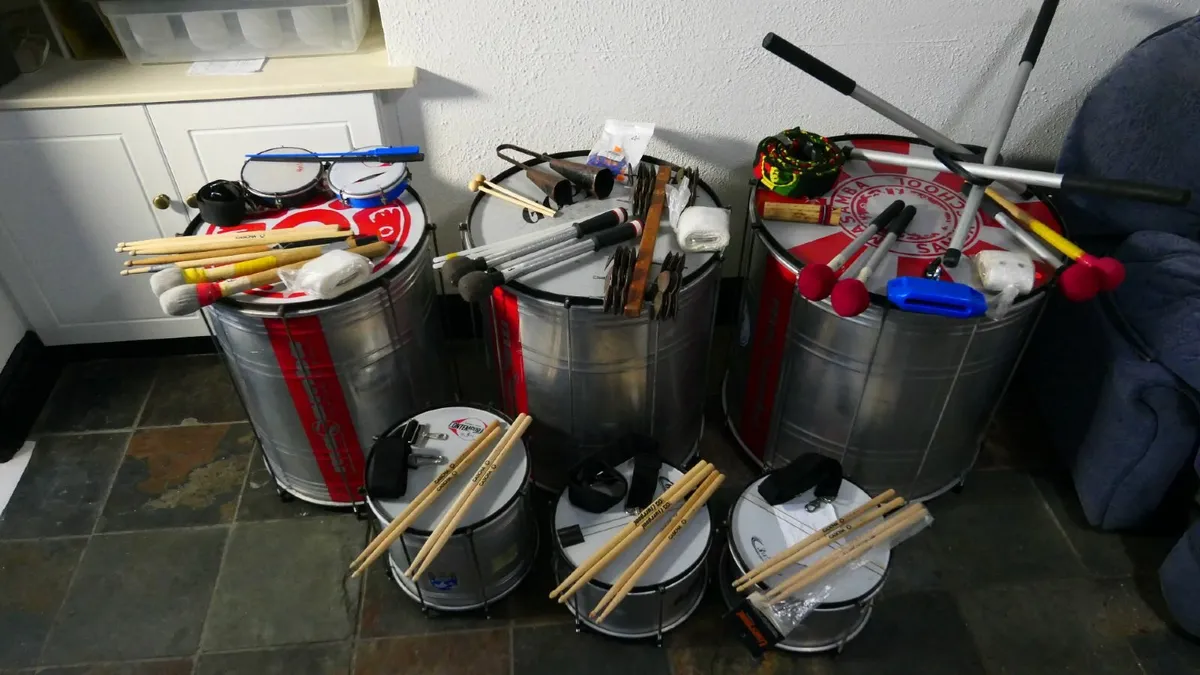 SAMBA DRUM KIT - COMPLETE SET - 10-12 MEMBER BAND - Image 1