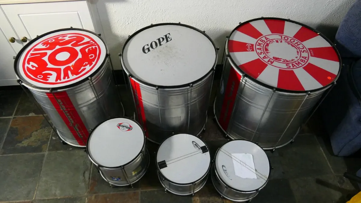 SAMBA DRUM KIT - COMPLETE SET - 10-12 MEMBER BAND - Image 3