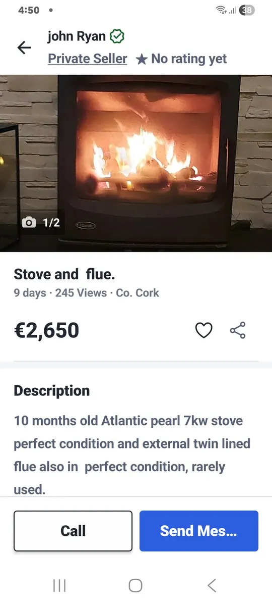 Stove and flue - Image 3