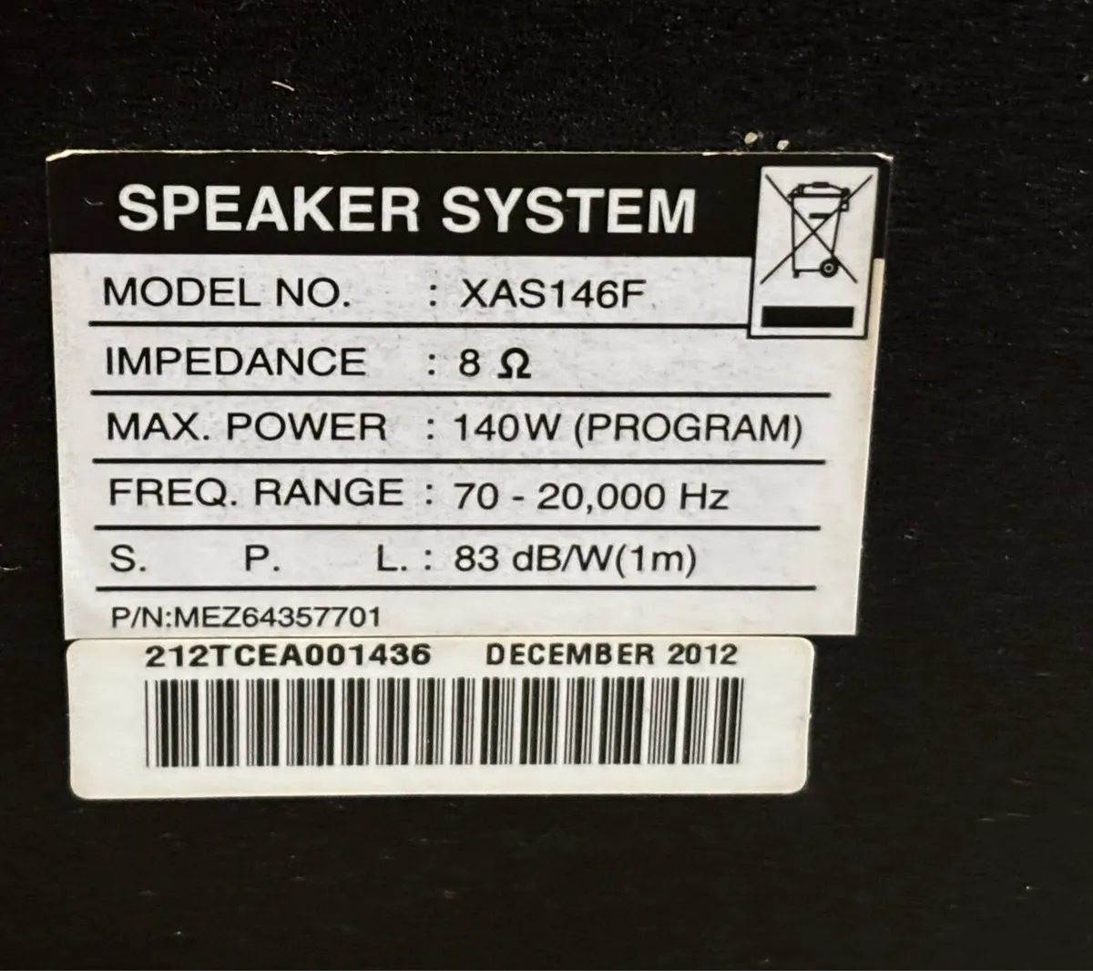 Lg xas146 f spekers and remote - Image 4