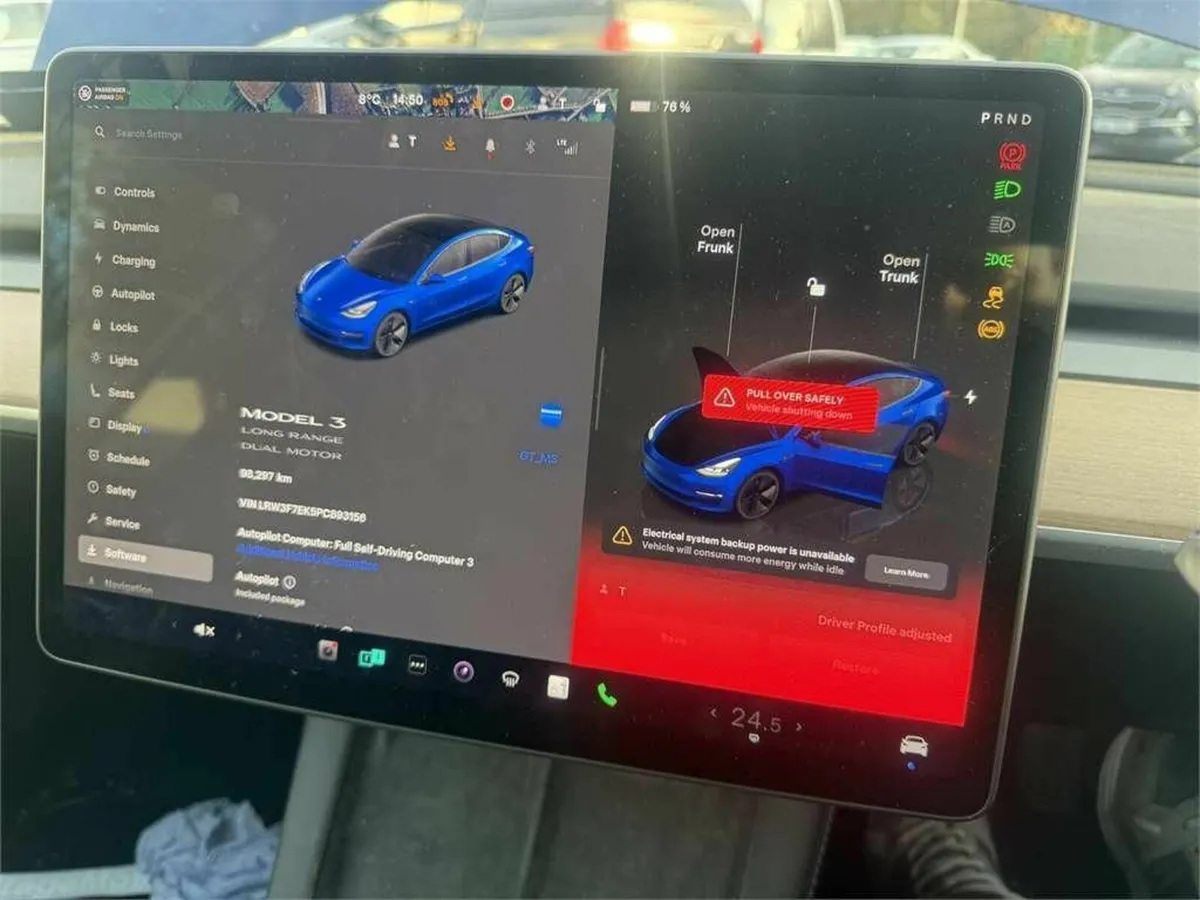 Tesla-model3 AWD LONG RANGE battery top model - Image 4