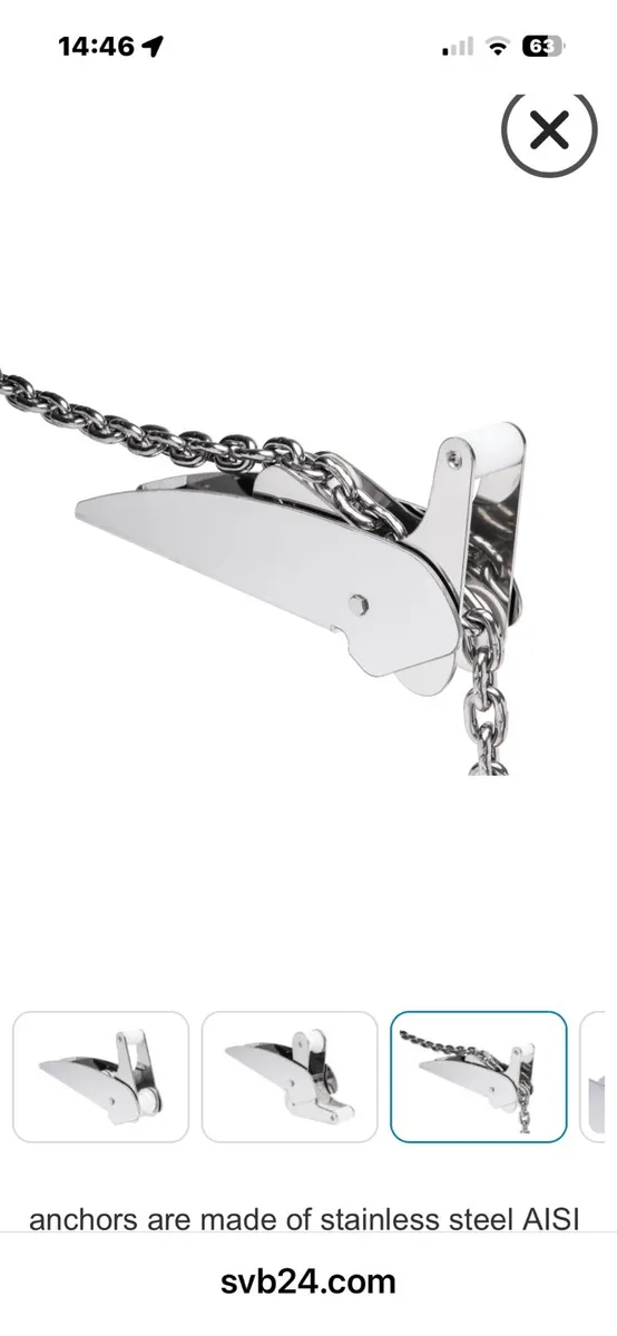 New Bari Bow Roller Stainless 490mm - Image 1