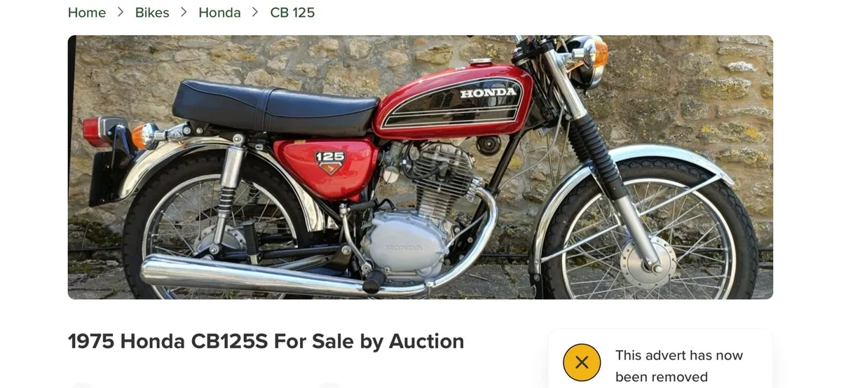 Honda CB 125s Wanted