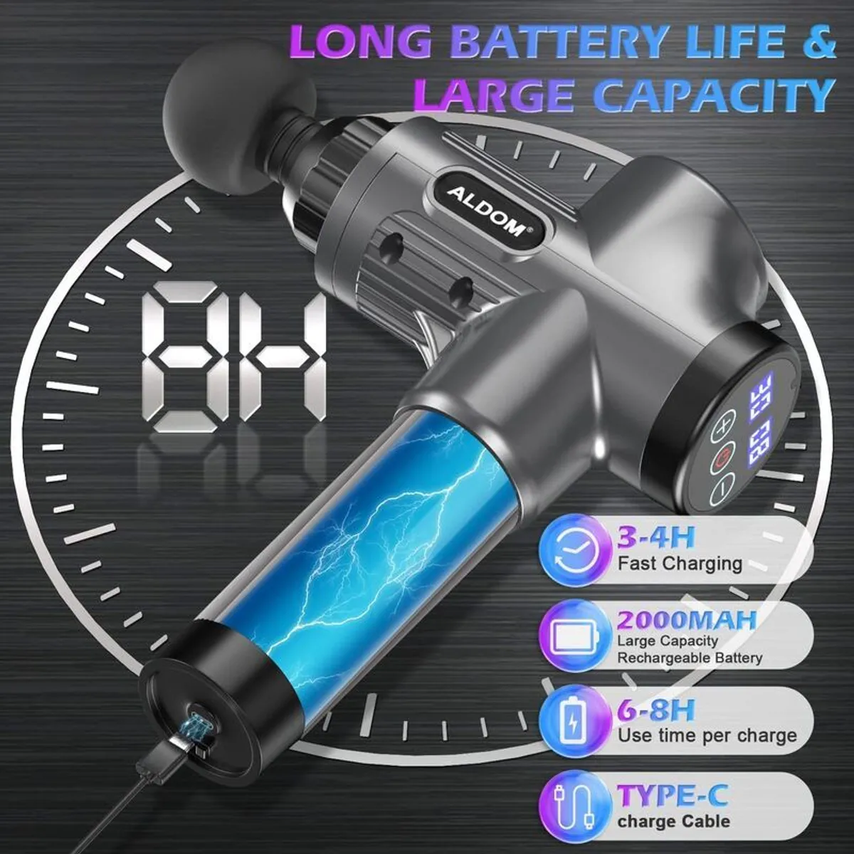 ALDOM Massage Gun Deep Tissue - Image 4