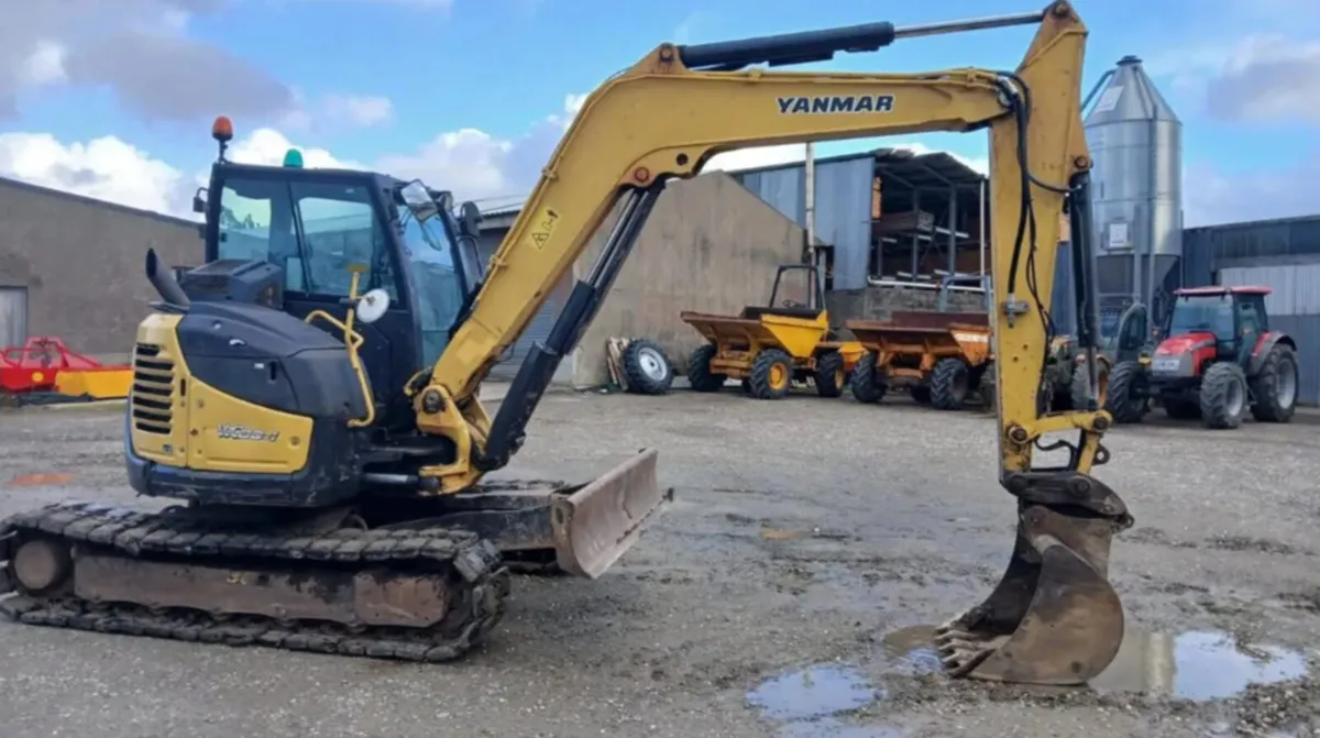 2017 Yanmar ViO 80-1 8 Tonne Digger - Image 4