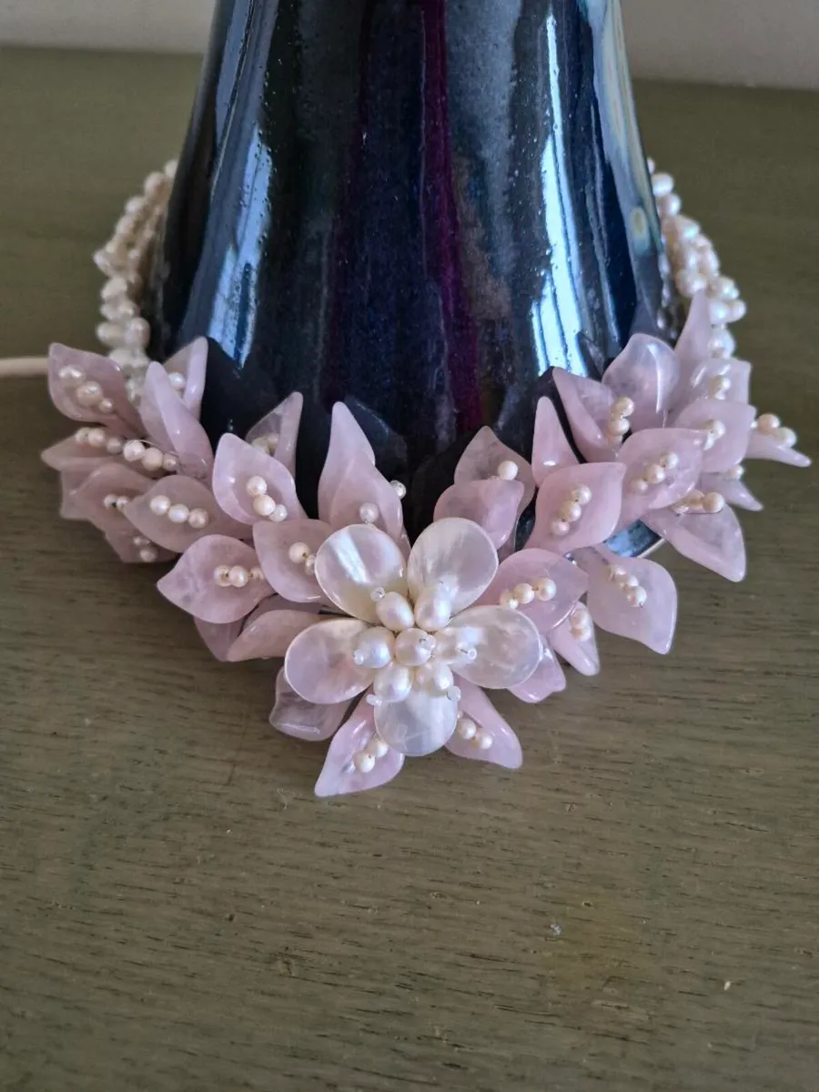 Sterling silver with crystals necklace . - Image 2