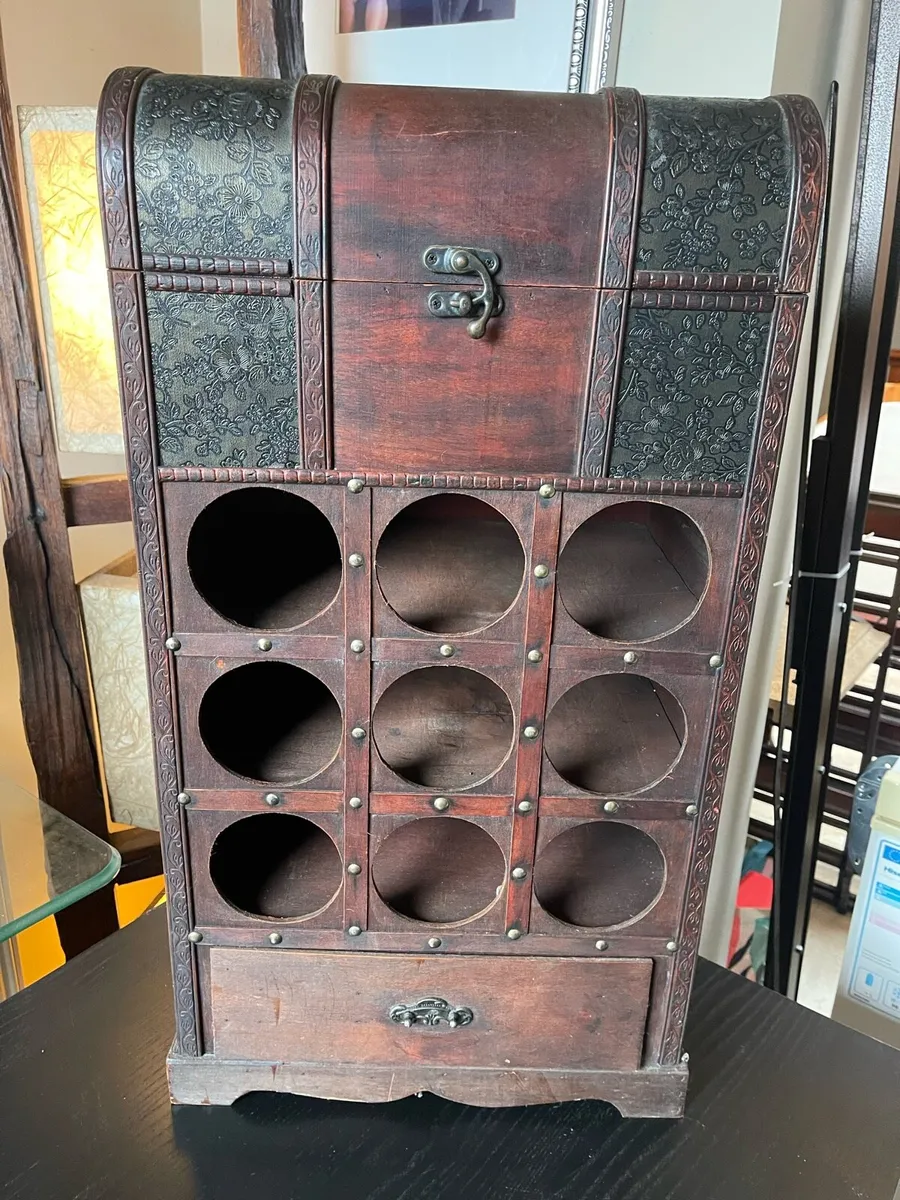 Gorgeous Vintage Table Top Wine Rack - Can Deliver - Image 1