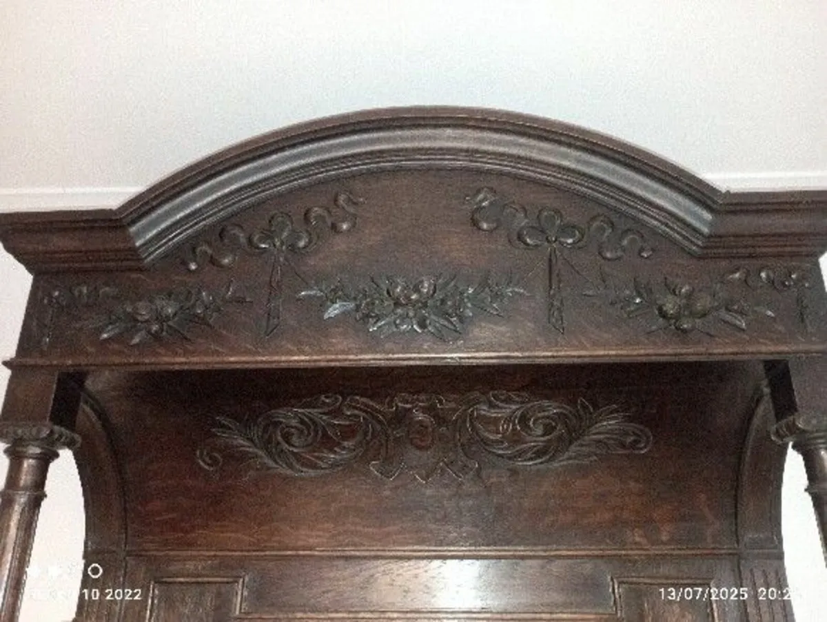 Fabulous Large Antique Oak Hall Stand - Image 4