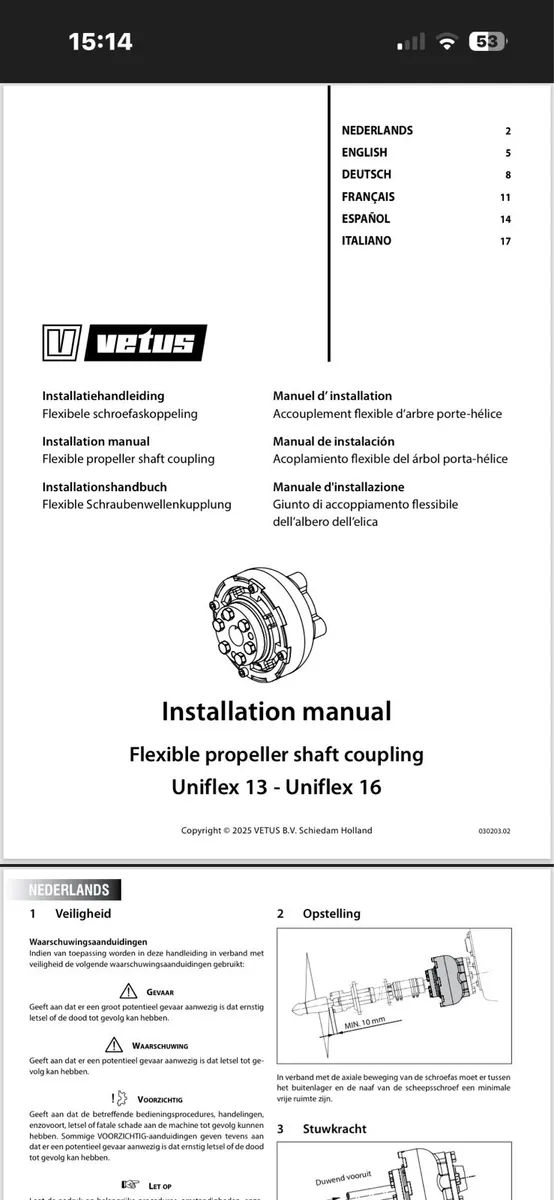 Vetus Unifkex 13 Shaft Coupling 25mm - Image 4