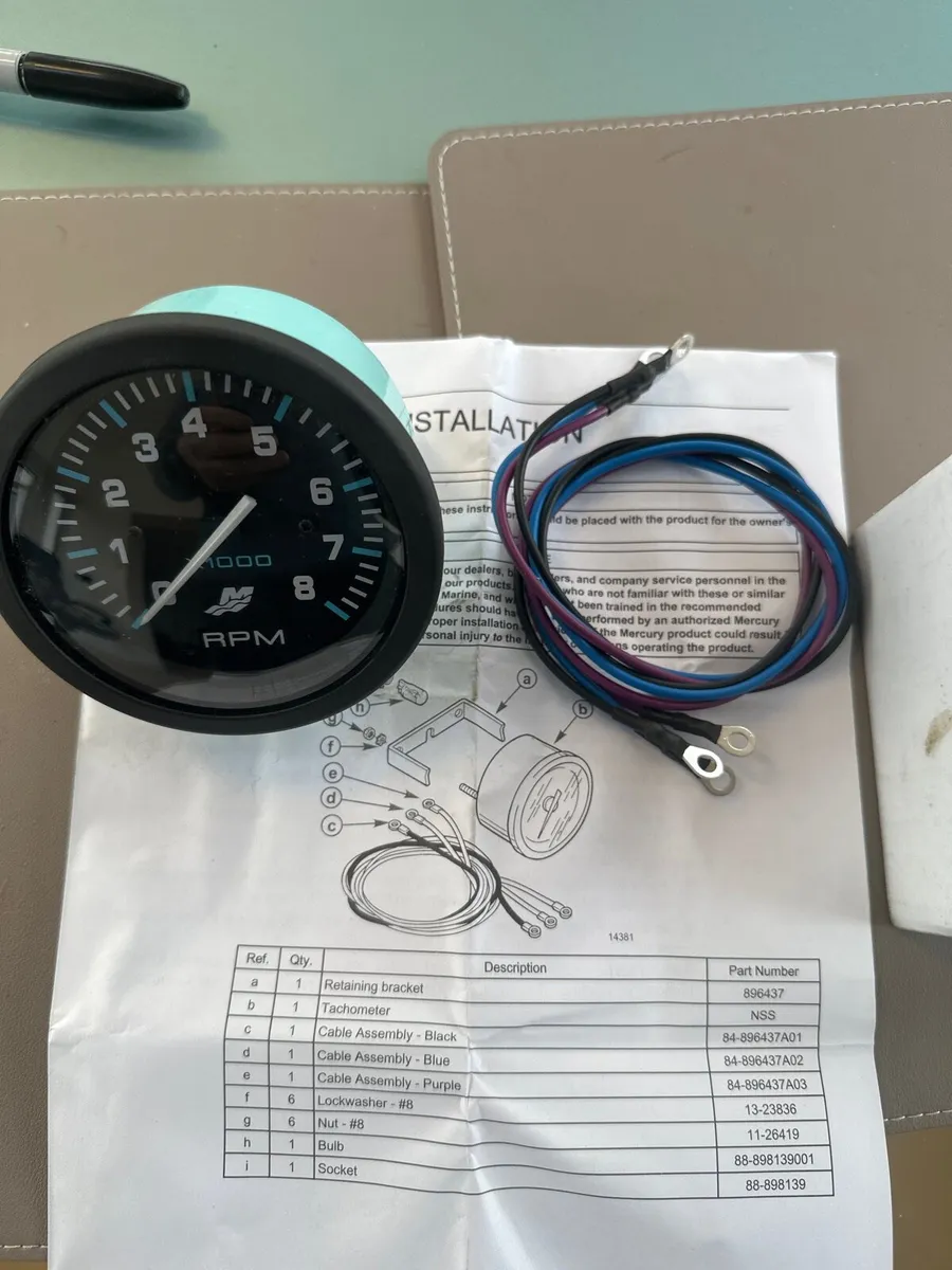 Mercruiser Tacho 800rpm - Image 2