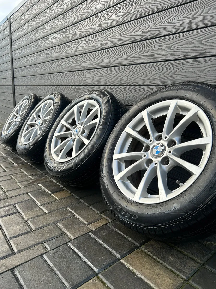 16” GENUINE BMW 5X120 ALLOY WHEELS & TYRES - Image 1