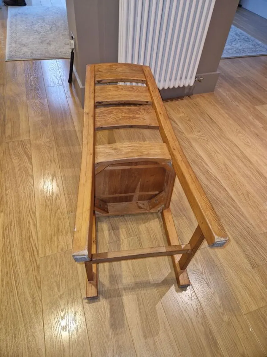 6 x Oak Kitchen Dining Chairs - Image 4