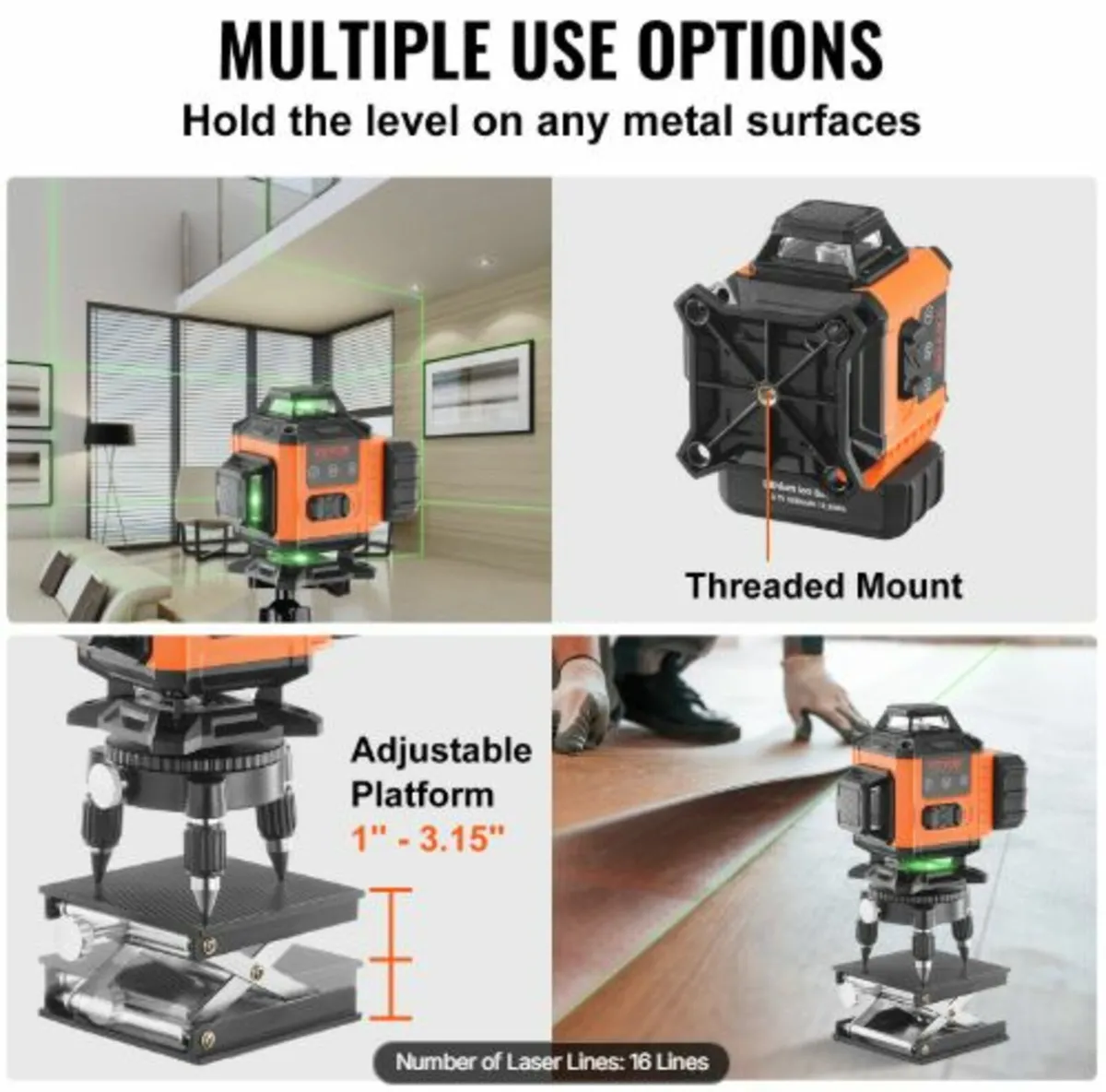 Laser Level 3048cm Green Cross Line Self Leveling - Image 3