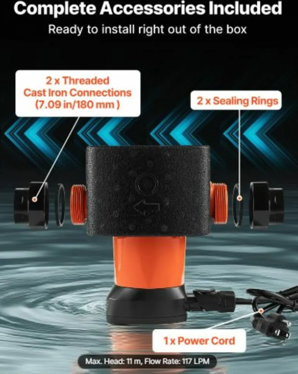 LPS25-11PA/180 High Efficiency Circulator Pump, - Image 3