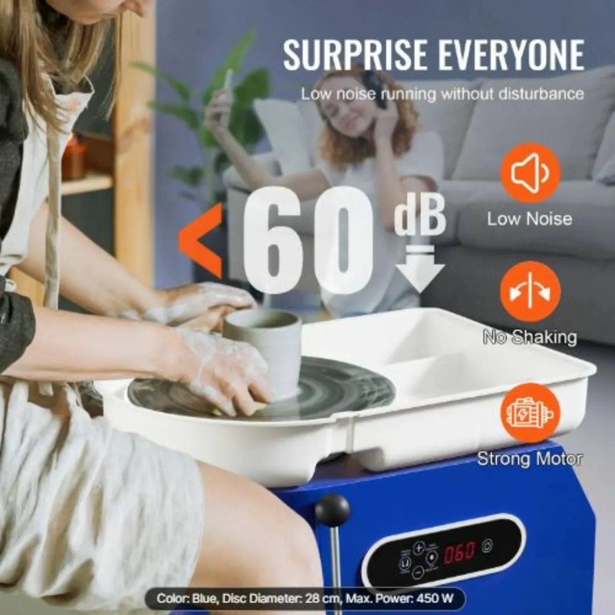 Pottery Wheel 27.9 cm Ceramic Wheel Foot Pedal - Image 3