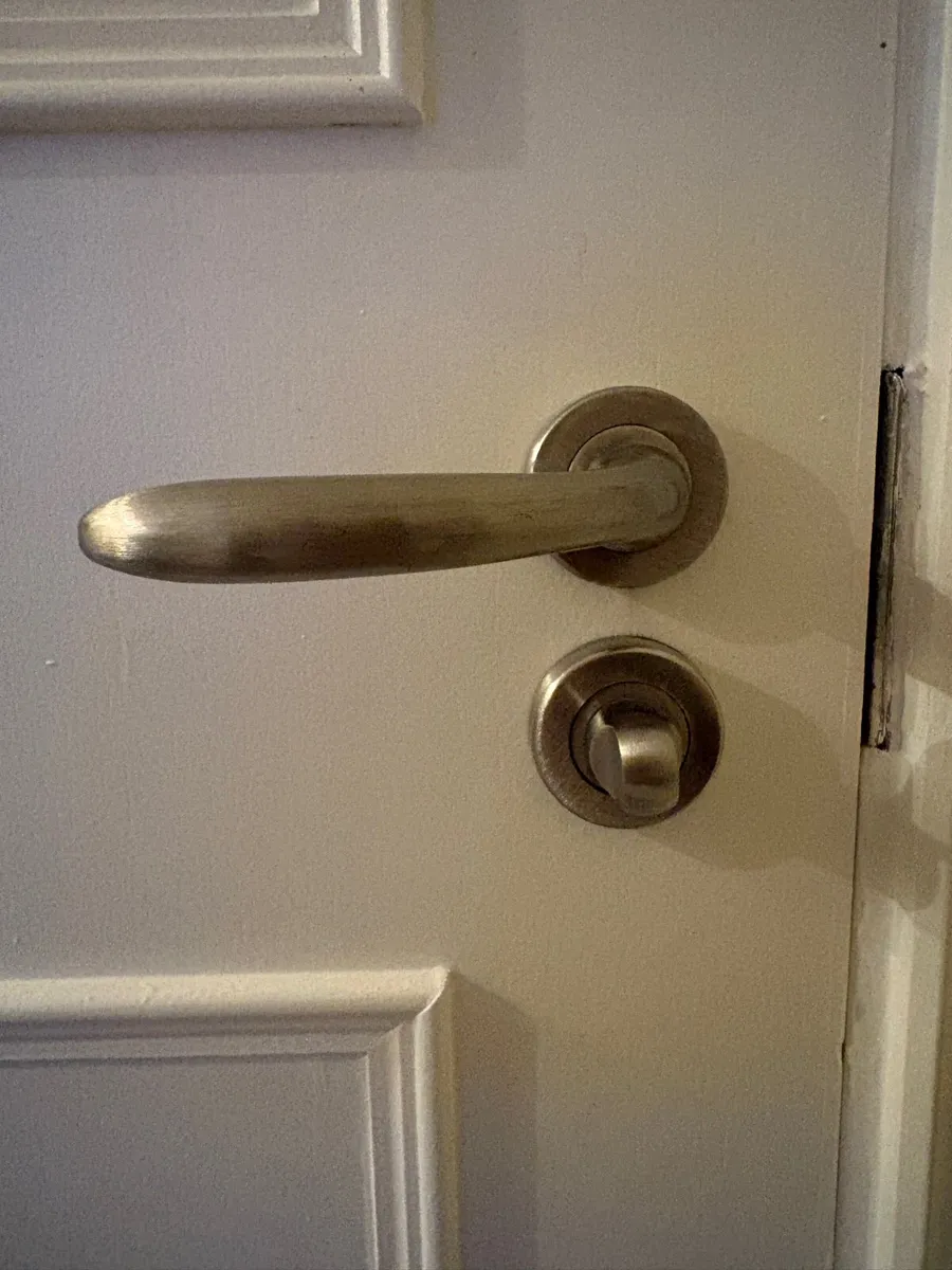 Stainless steel door handles x 14 sets - Image 2