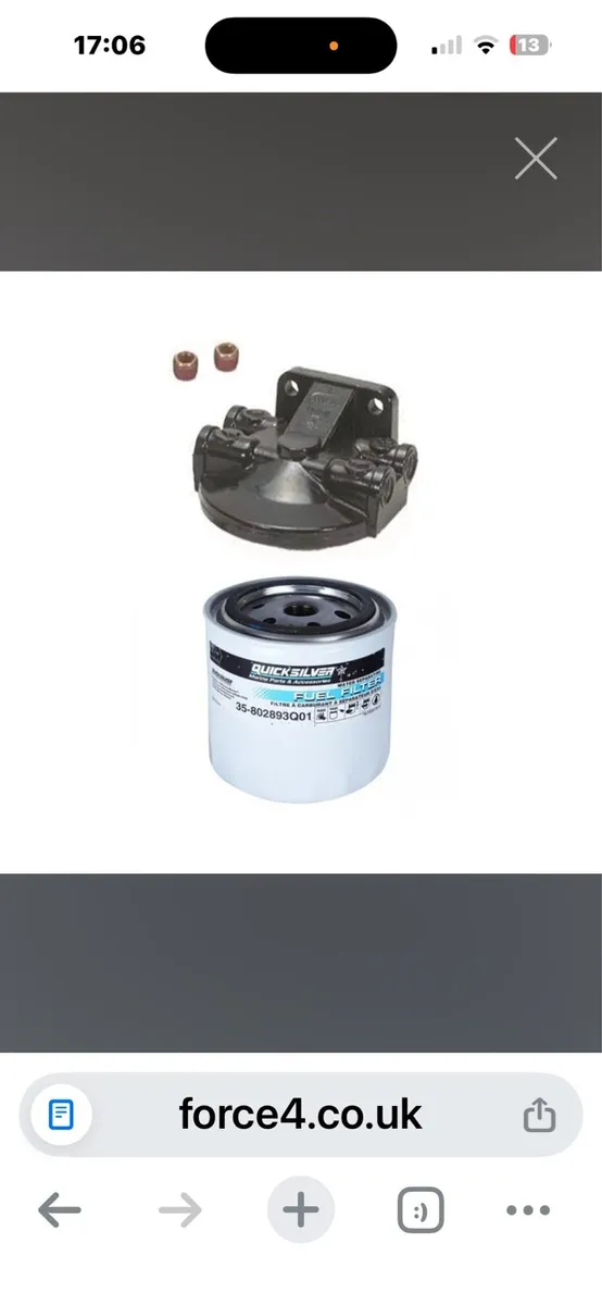 Quicksilver Water Separating Fuel Filter Kit - Image 2