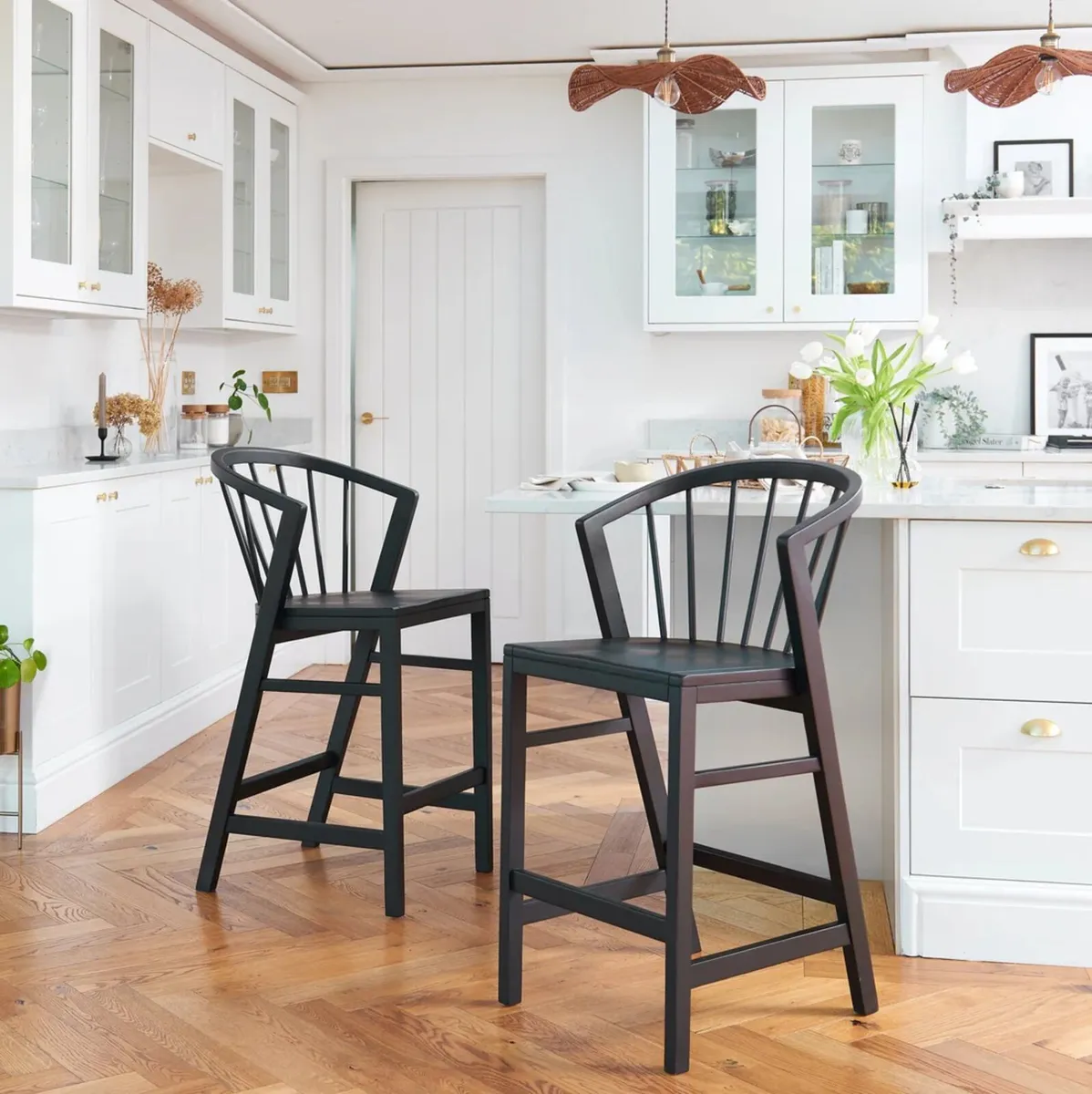 Kitchen Bar Stools x 4 - Image 1