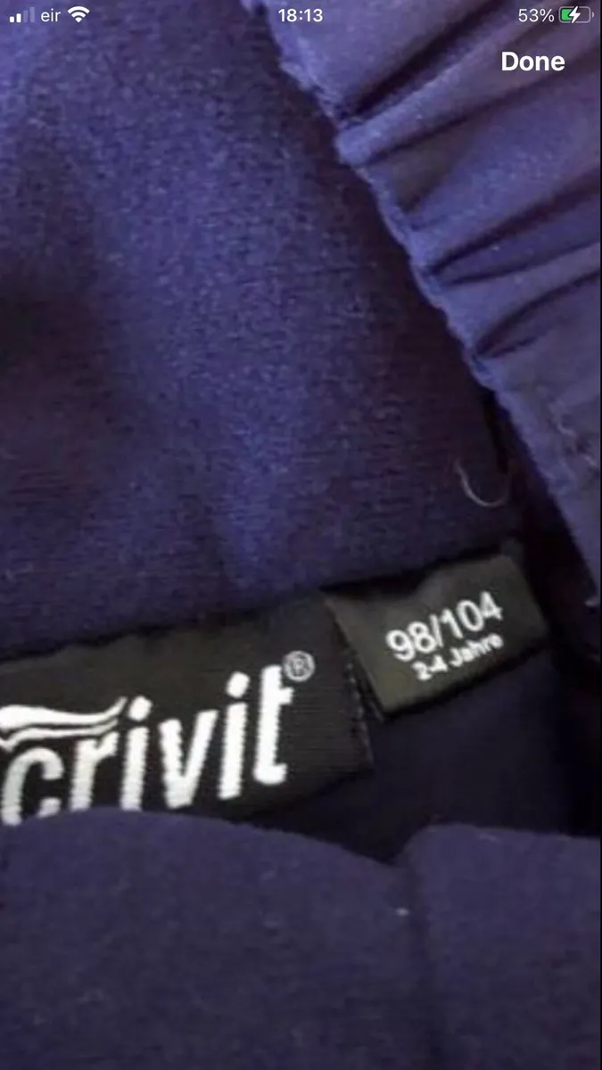 Boys snow trousers  age 2/4 €10 - Image 3