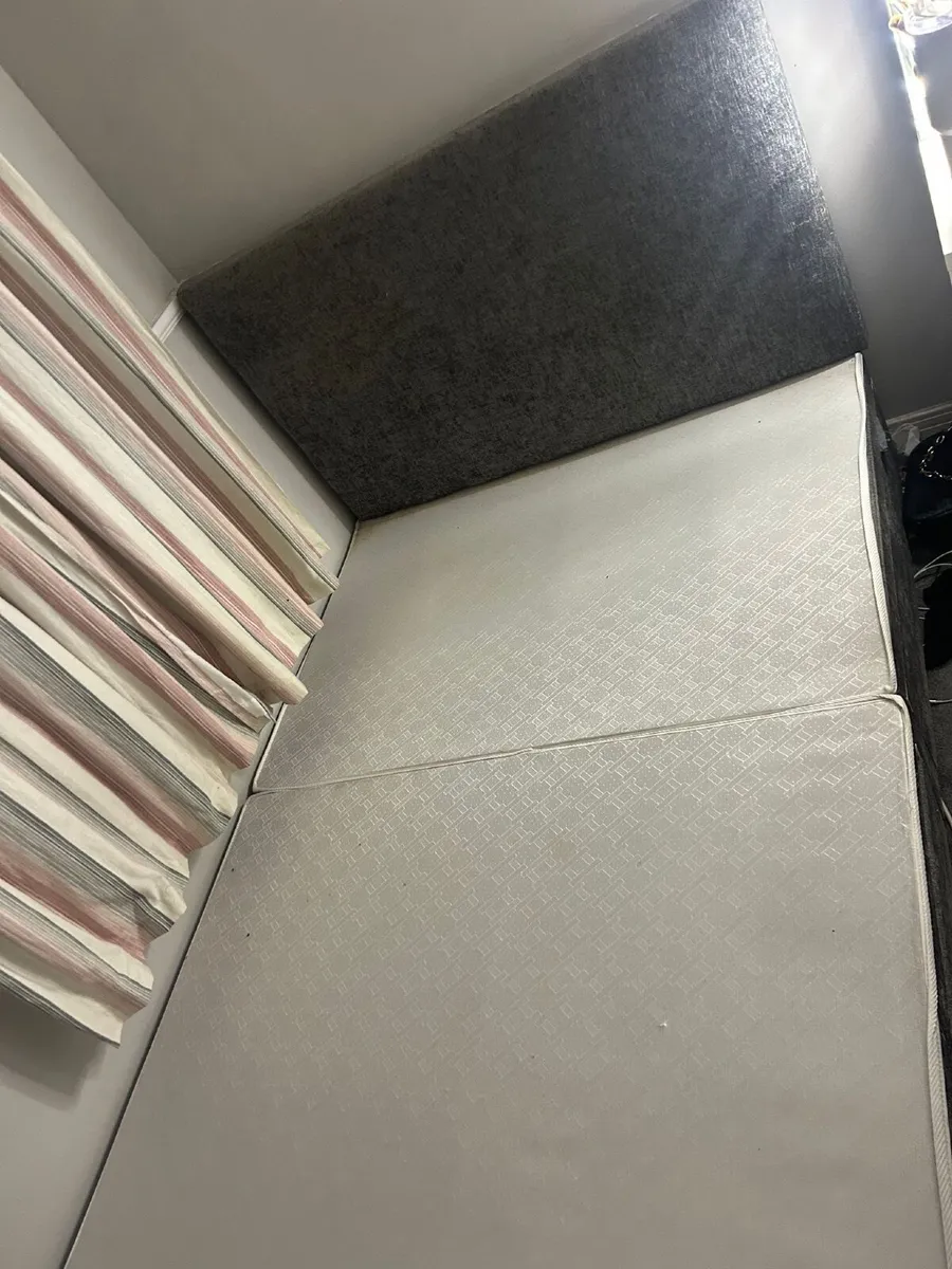 Double bed base and headboard - Image 1