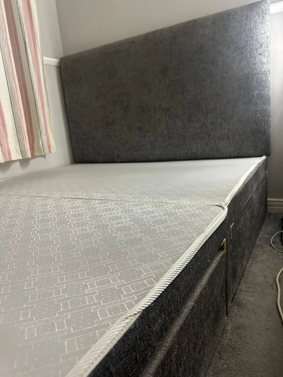 Double bed base and headboard - Image 2