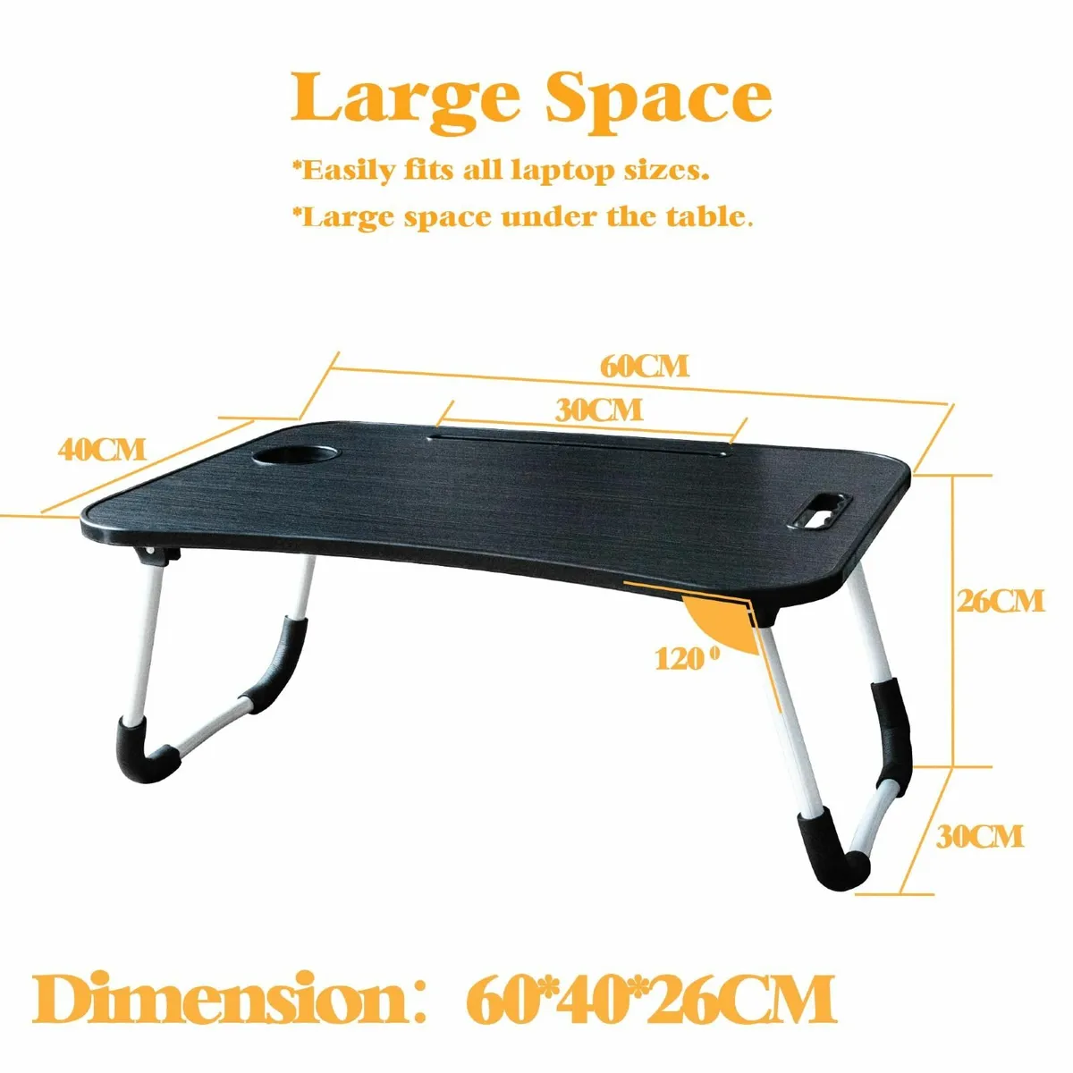 Laptop Desk, Laptop Bed Table Foldable Legs - Image 3