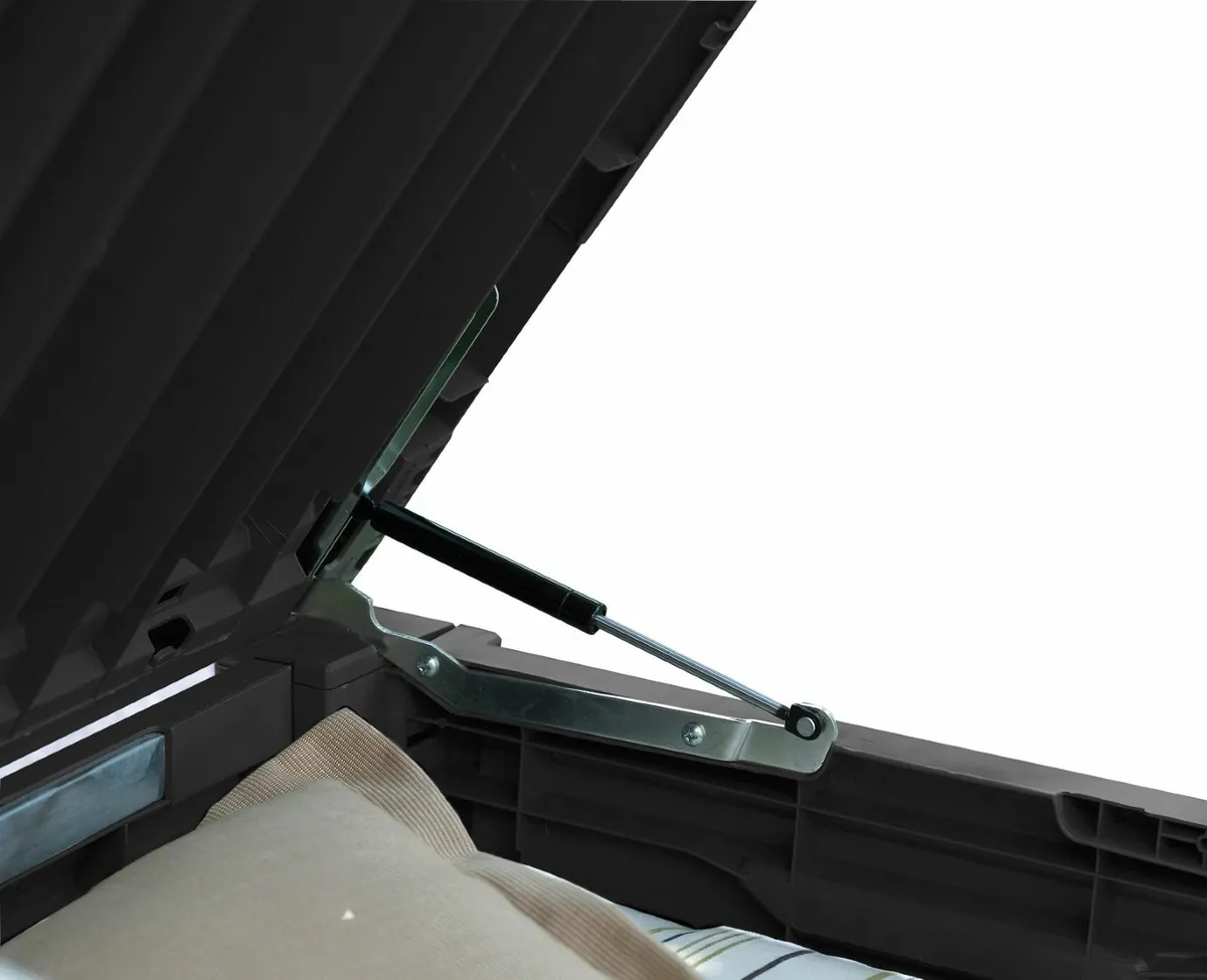 454L Outdoor Garden Furniture Storage Box Brown - Image 4