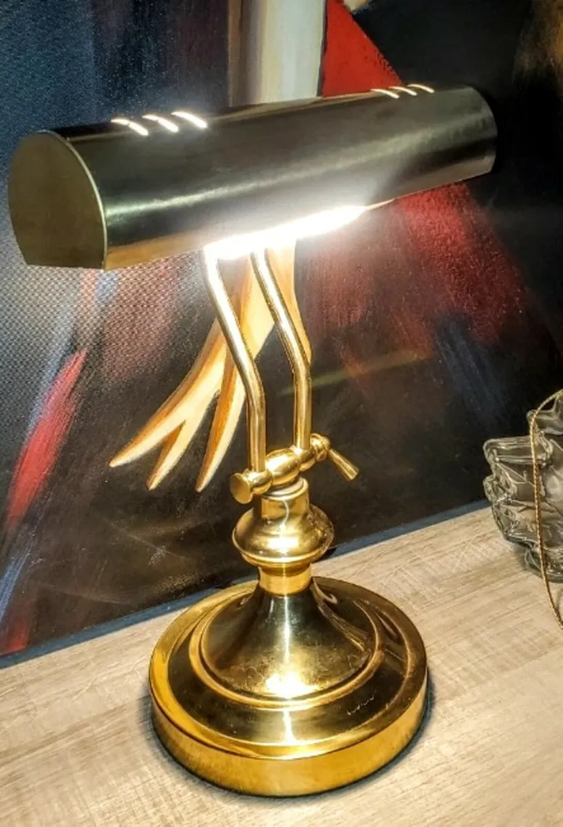 Space age elegant chrome banker's lamp - Image 1