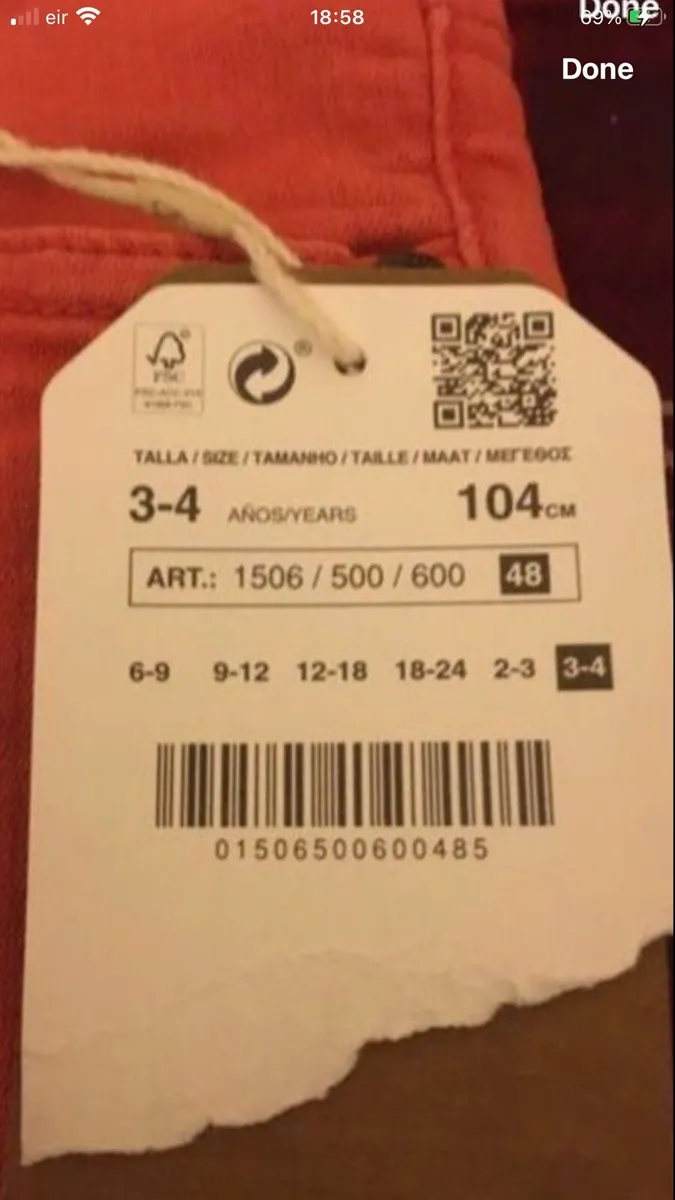 Boys BNWT Zara jeans age 3/4 €6 - Image 3