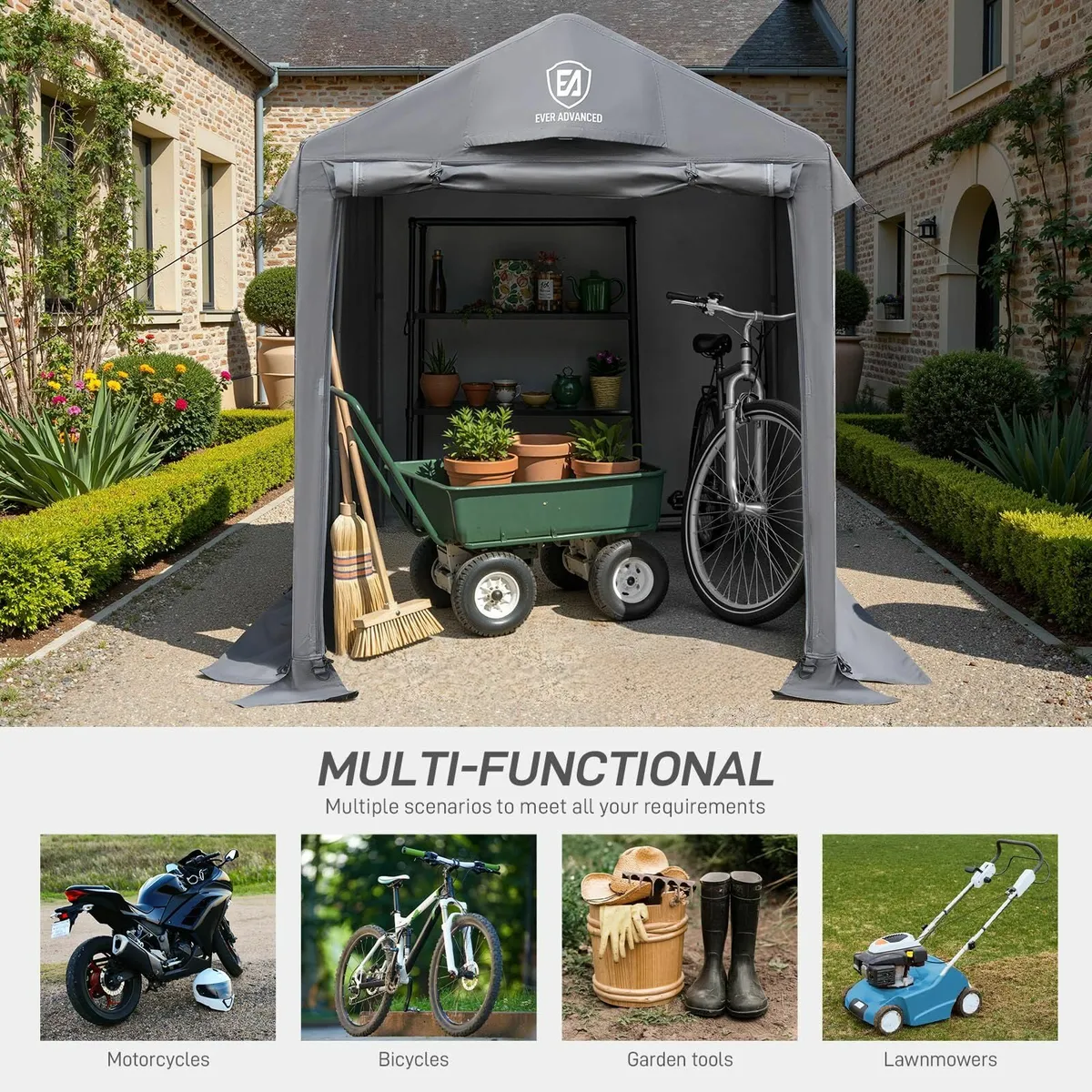 Garden Shed Storage 1.8x1.2m Bike Shed Garage - Image 3