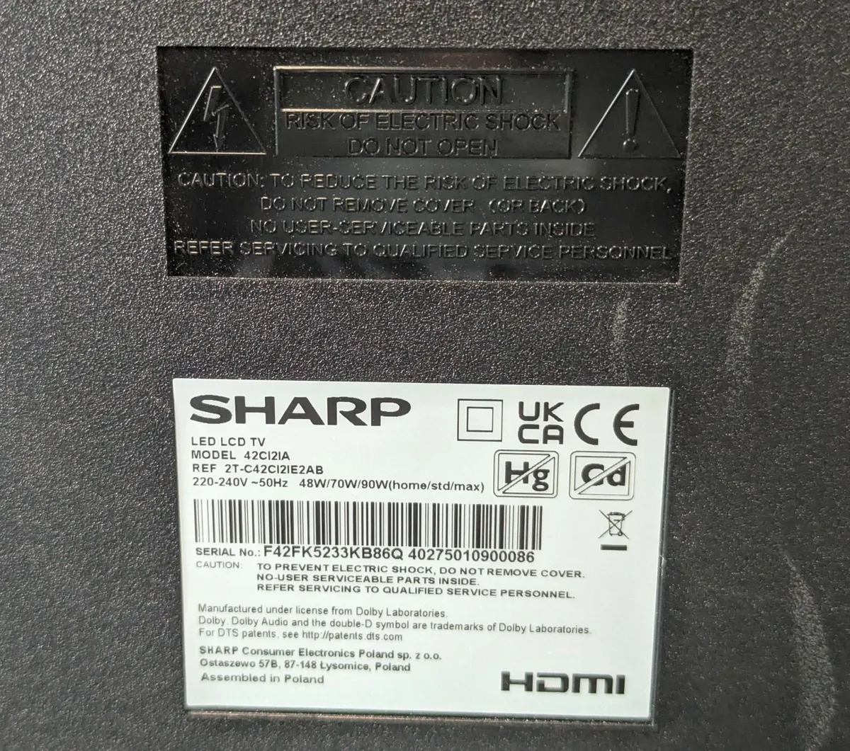 Sharp 42CI2IA 42" Full HD LED Android TV - Image 3
