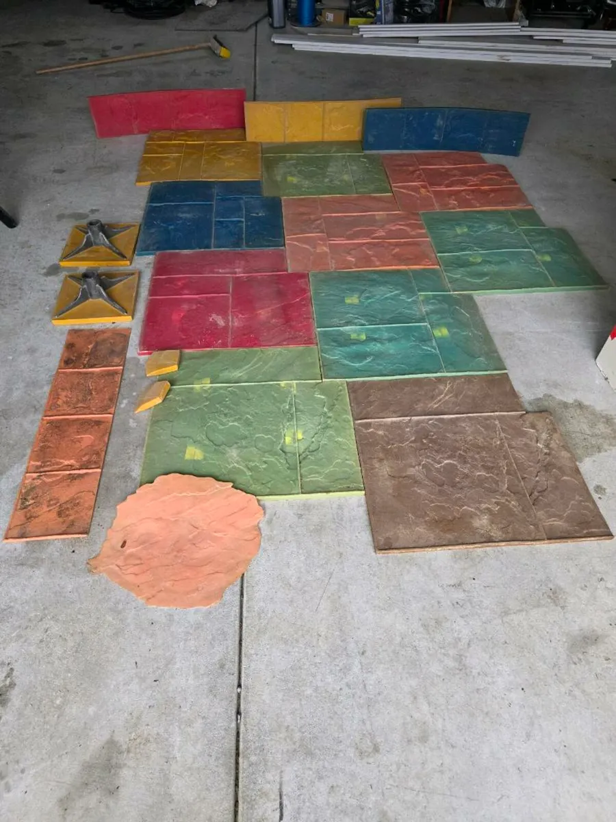 New Full Set Grand Ashlar concrete stamps and more - Image 2
