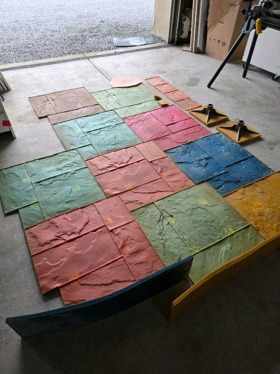 New Full Set Grand Ashlar concrete stamps and more - Image 4