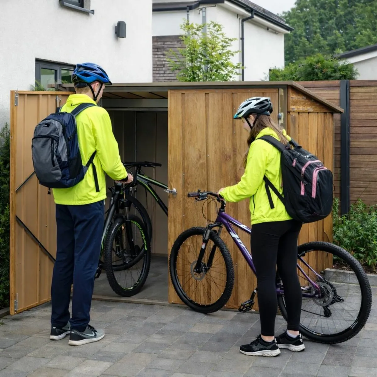 6×3 Steel Bike & Garden Shed – Anthracite Grey or - Image 3