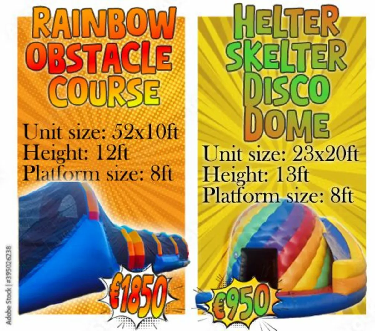 SALE! Bouncy Castle €950 & Obstacle Course €1850 - Image 1