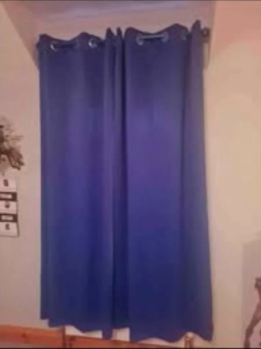 Blue blackout curtains 46x72