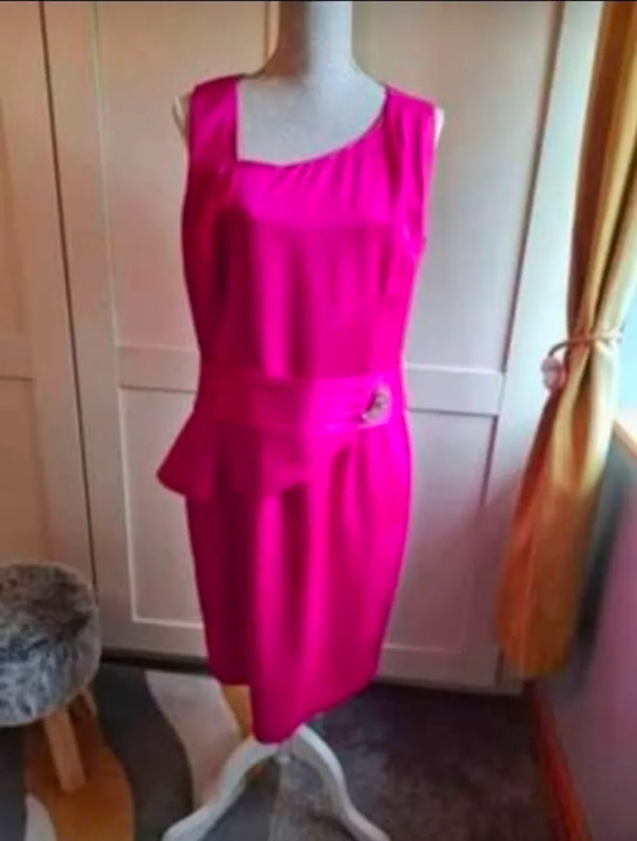 Beautiful ladies pink dress size 16-18 BNWT - Image 1