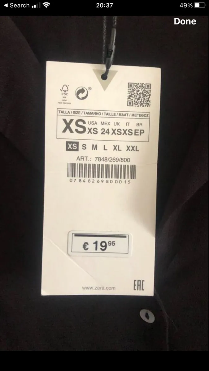 Ladies BNWT top size XS €10 - Image 3