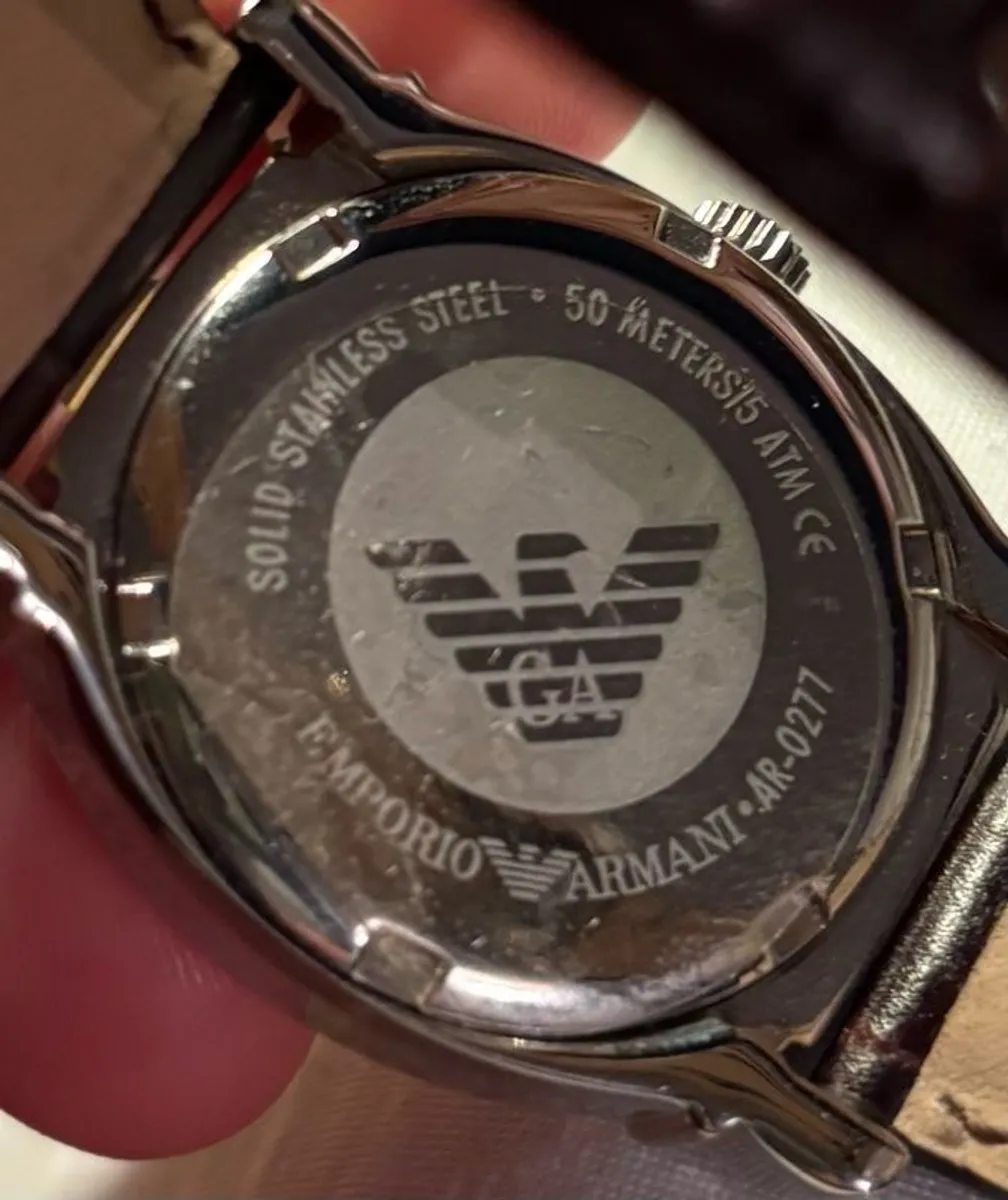 Emporio Armani AR0277 Vintage 2005 Watch Unused with Original Box & Papers - Image 3