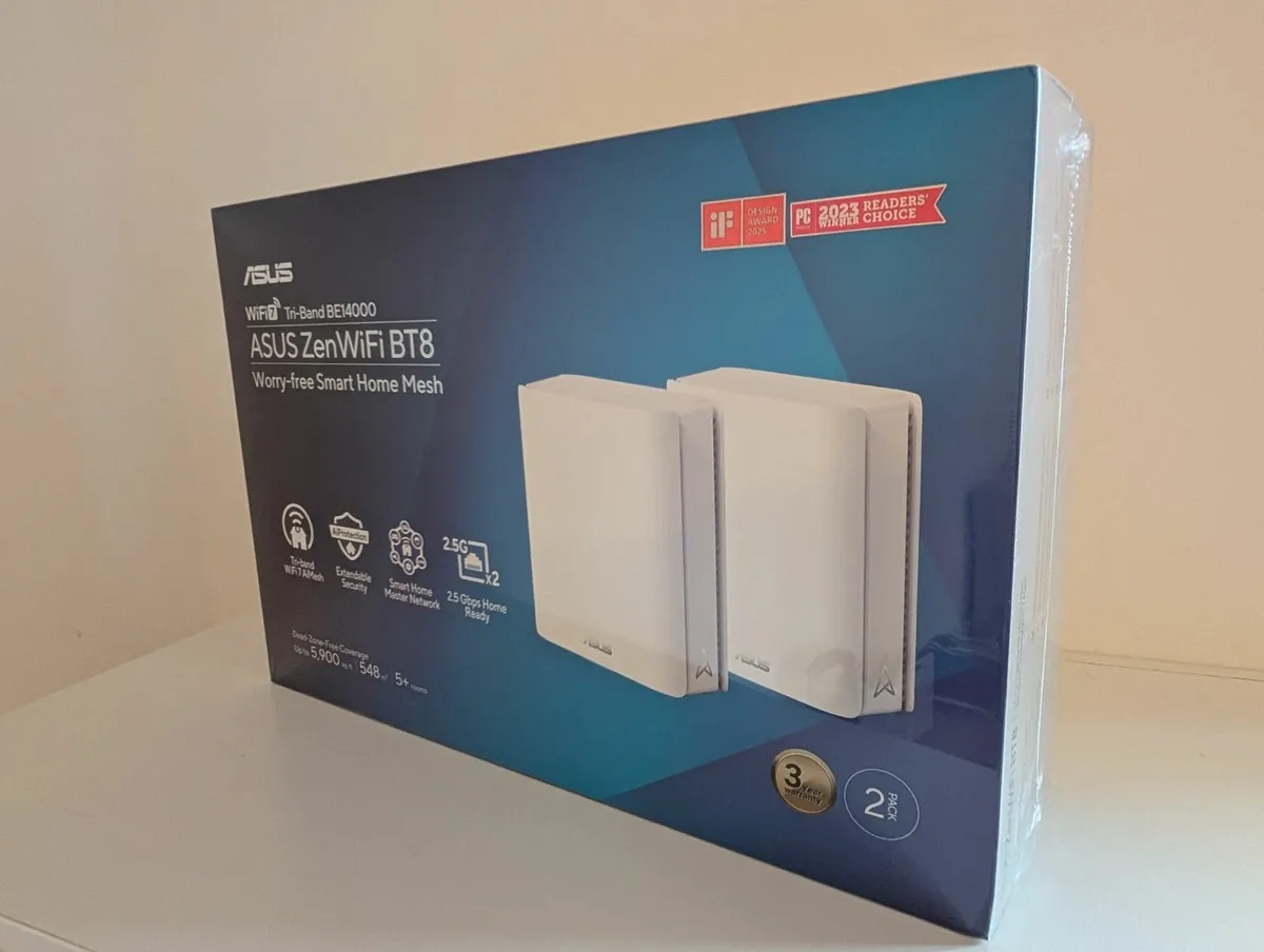 New ASUS ZenWiFi BT8 WiFi 7 Twinpack Sealed - Image 1