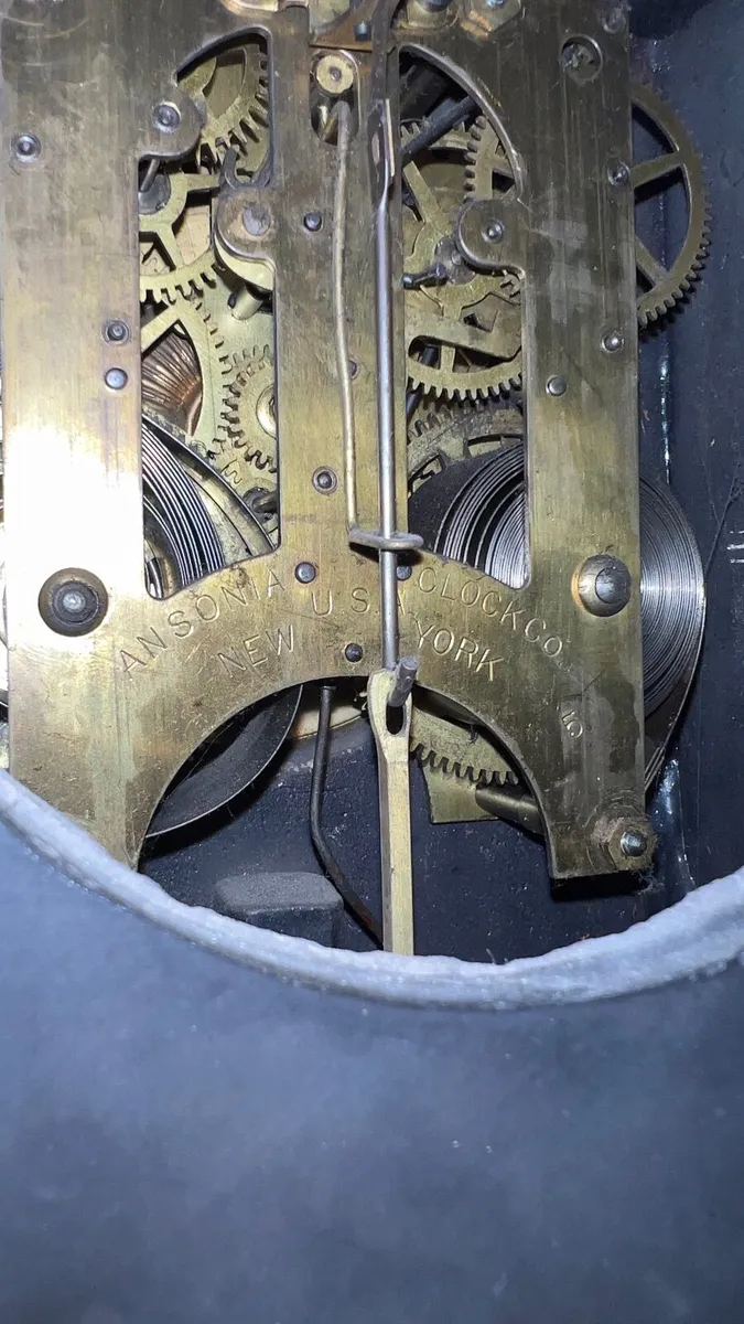 Antique Ansonia mantel clock, American made. - Image 4