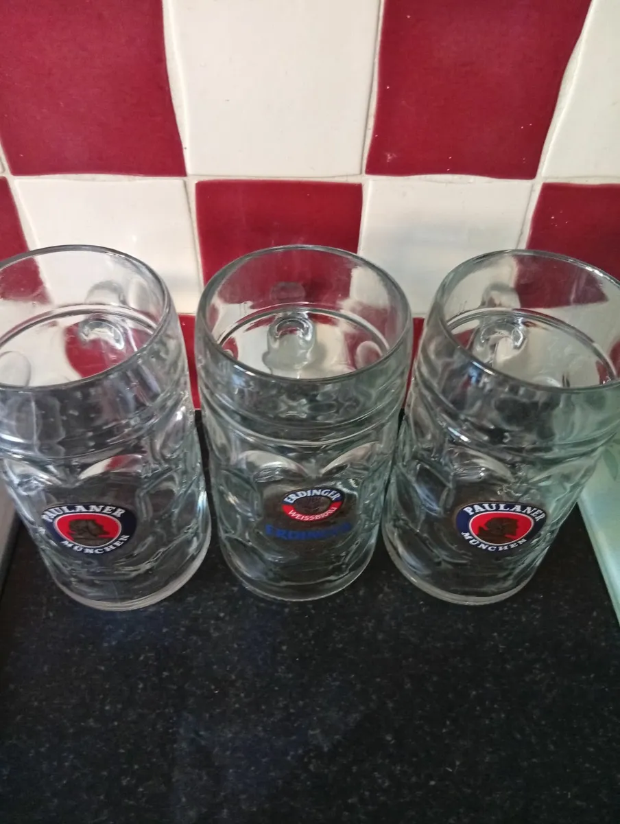 Original Bavarian Erdinger  Glasses 1Litre - Image 2