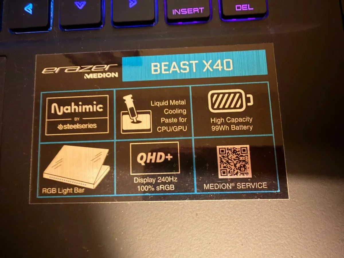 Gaming Laptop Medion Erazer Beast x40 RTX 4090 - Image 4