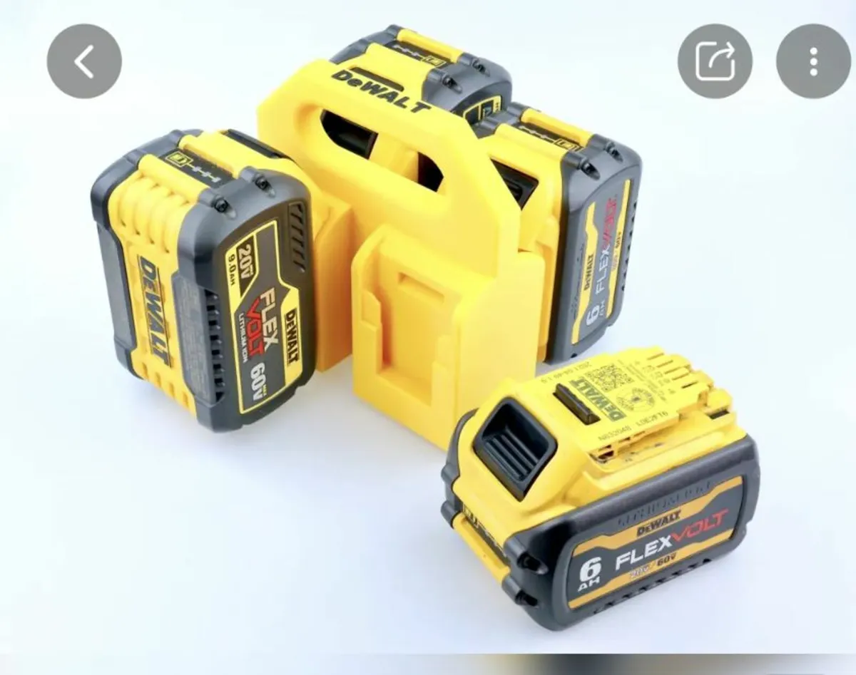 DeWALT Compatible Battery Caddy / Holder - 4-Pack