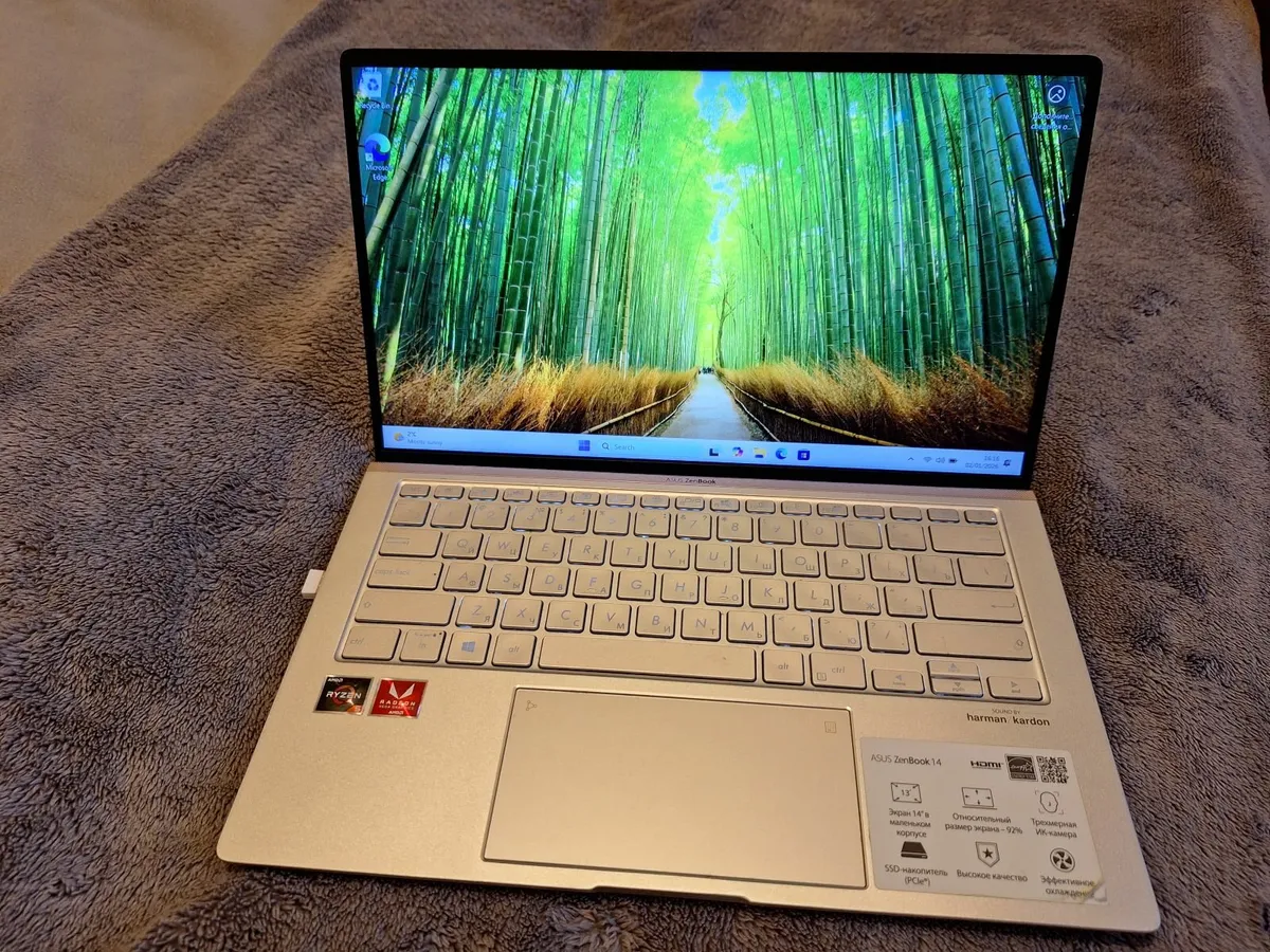 Asus Zenbook 14 Ryzen 5 | 8gb Ram | Ssd | Windows - Image 1