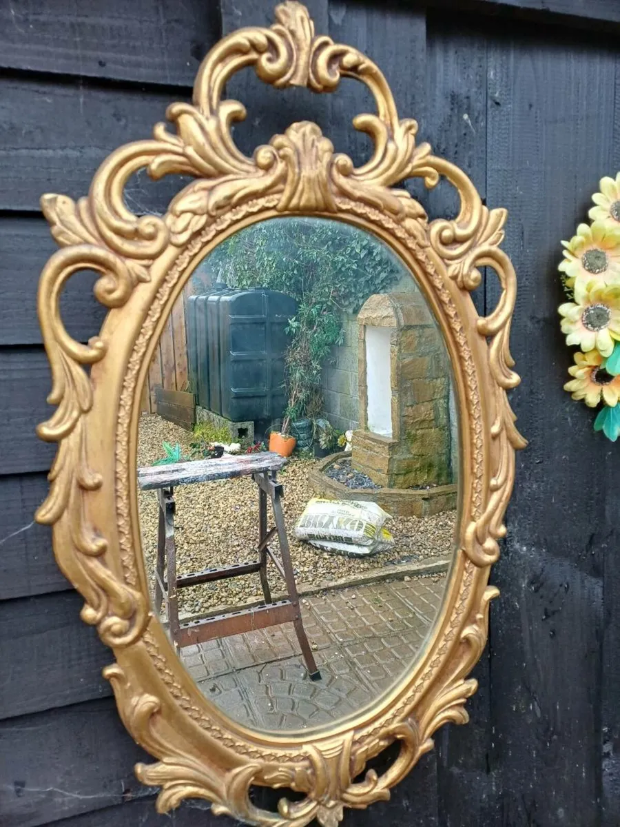 1950/60s  Metal Framed Mirror - Image 3