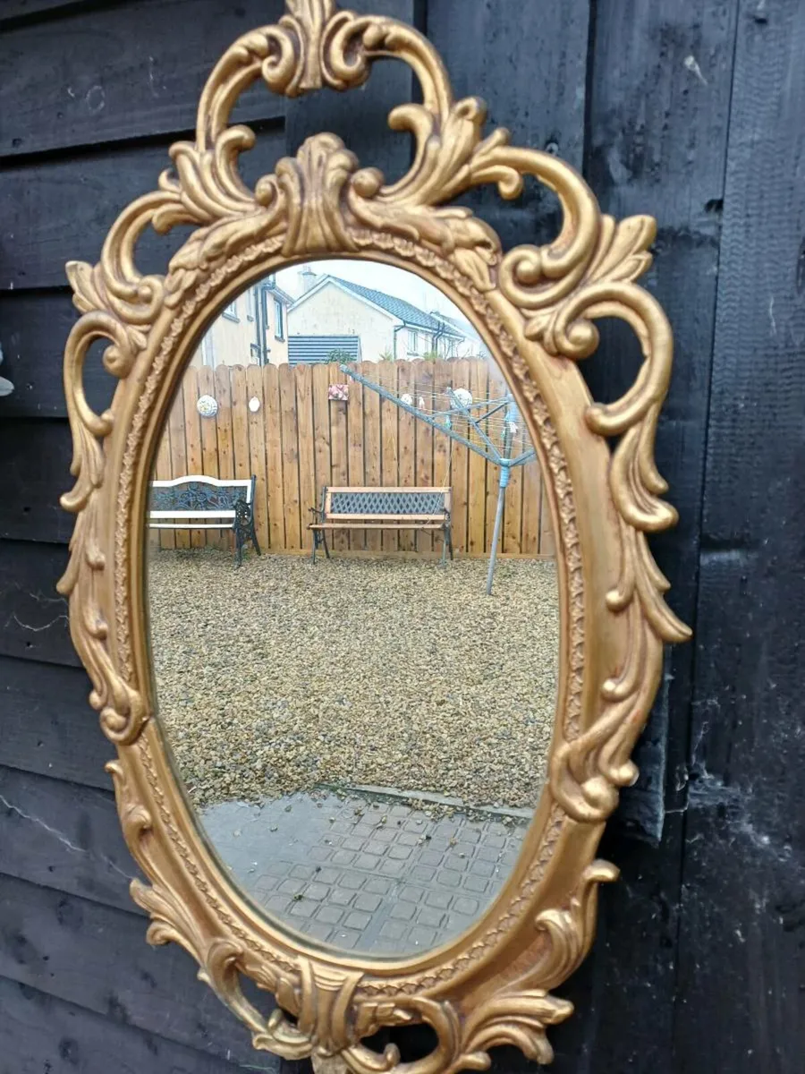 1950/60s  Metal Framed Mirror - Image 2